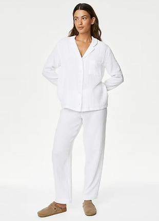 Пижама из чистого хлопка. marks spencer