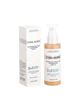 Тональный крем enough collagen whitening moisture foundation #21 - 100 мл - оригинал