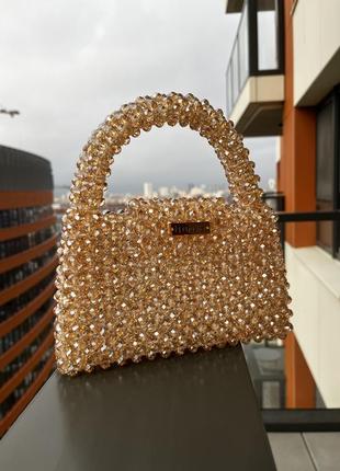 Сумочка ручної роботи з кришталевих намистин бренду «nyusha»