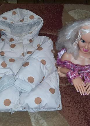 Куртка на девочку 80-86 см