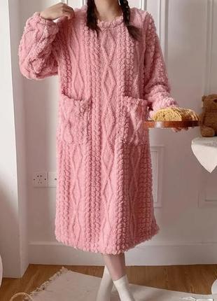 Акция! ночные теплые рубашки 2 цвета