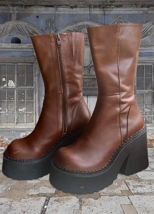 Unif parker boot винтаж ботинки на платформе alt y2k coquette academy альт buffalo new rock demonia lamoda catwalk dolls kill naked wolfe