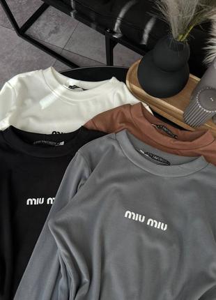 Новинка🩷лонгслив miu miu💥