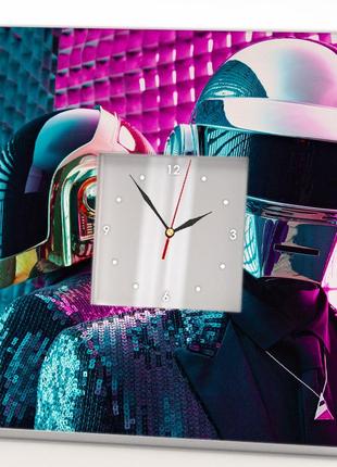 Годинник «гурт daft punk» подарунок для фанатів, музикантів і любителів поп і диско музики, прикраса