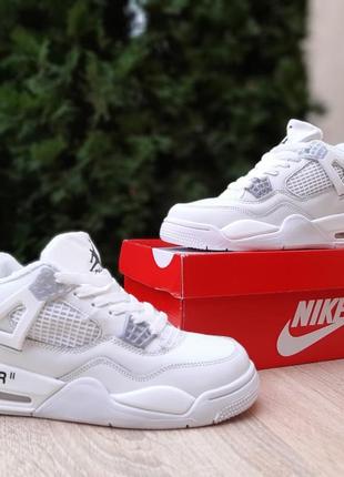 Зимові жіночі кросівки nike air jordan 4 retro