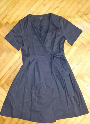 Cos-бавовняна сукня на запах, р.-40