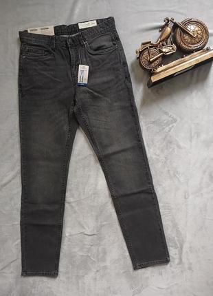 Чоловічі сірі завужені джинси р. 30/32, 36/32 slim fit