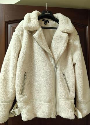 New look teddy куртка/авіатор l