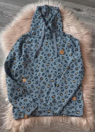 Леопардовый серый свитшот