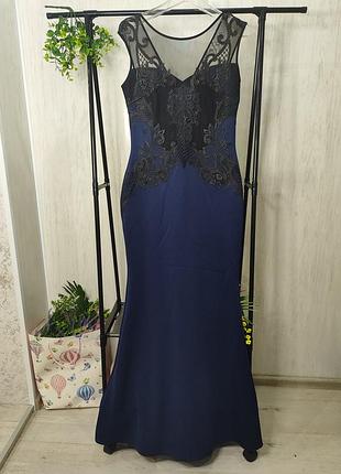 Платье мыня праздничное долгое
