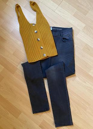 Красива жилетка блузка в рубчик primark