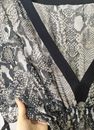 Блузка туника принт змея 🐍
