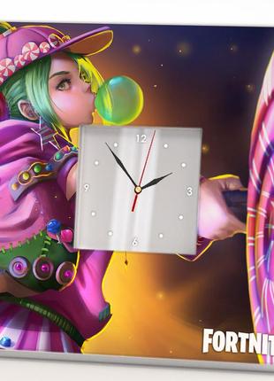 Годинник «гра fortnite. персонажі фортнайт» декор будинку, дитячої, спальні, сувенір фанату відеоіго