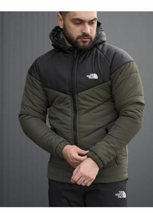 Куртка tnf чорна-хакі2 фото