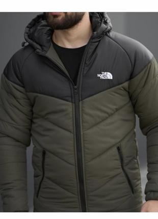 Куртка tnf чорна-хакі