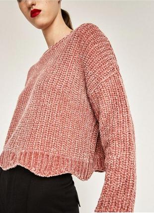 Стильный мягкий свитер кофта оверсайз от zara