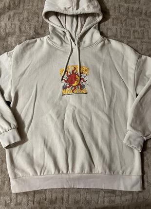 Оверсайз худи на флисе от defacto