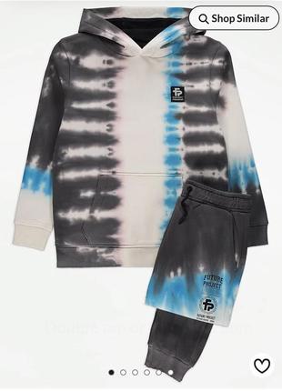 Стильный костюм в стиле tie dye от george 13-14 лет