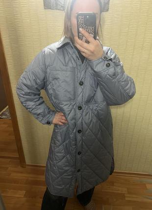Пальто синтепон стеганное осень весна