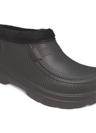 Мужские калоши на меху шкаgo style черного цвета