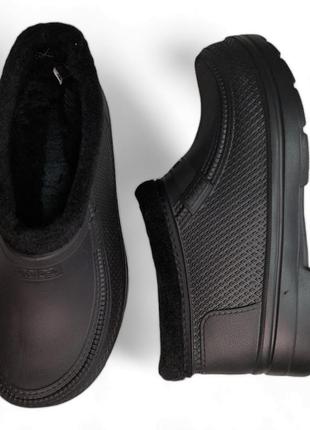 Мужские калоши на меху шкаgo style черного цвета