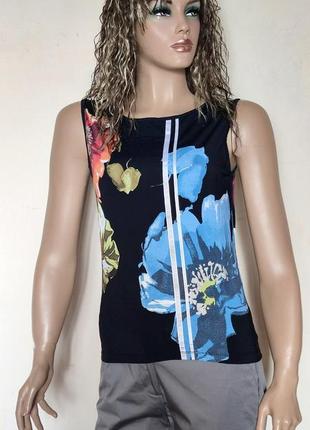 Топ майка цветочный принт luisa cerano /5172/n
