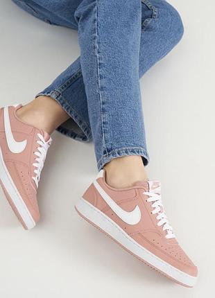 Кросівки nike court vision low(38-39 розмір, рожеві, nike, найк,спорт)