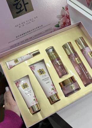 Набір для догляду за шкірою обличчя hanfen вишневий цвіт, 7 продуктів