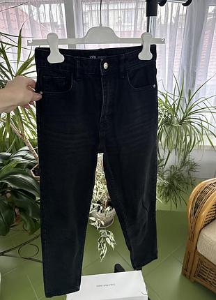 Джинсы мом zara черные джинсы zara