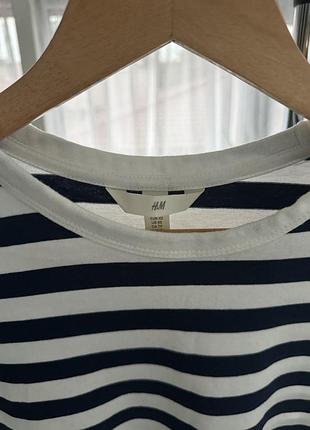 Лонгслів hm топ hm полосата кофта 2