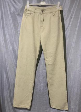 Прямые двухцветные джинсы shein