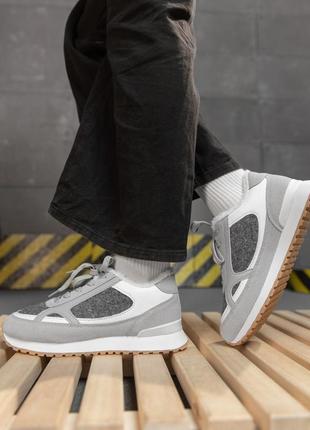 Зимние женские кроссовки nex grey /white