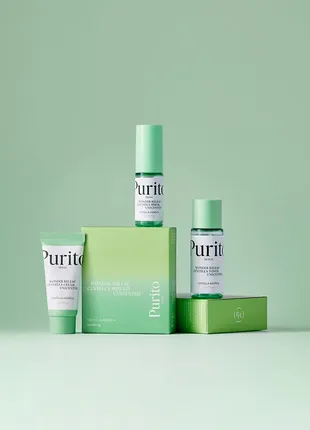 Набір засобів з центеллою без ефірних масел purito seoul wonder releaf centella mini kit unscented