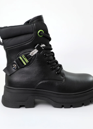 Черевики дитячі хутро 590704 чорні