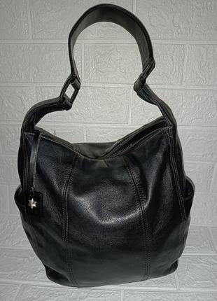 Натуральна шкіряна сумочка мішок tula genuine leather