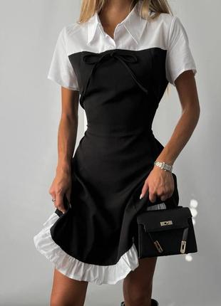 Стильна жіноча сукня 🖤🩶