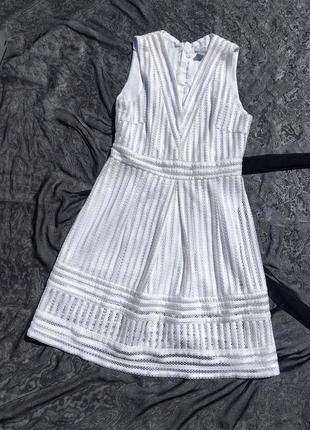 Красивое белое платье h&m