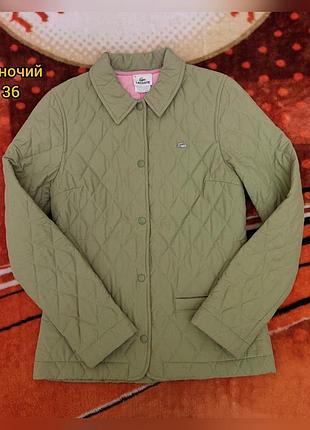 🐊 оригинал. женская утепленная куртка lacoste🐊.