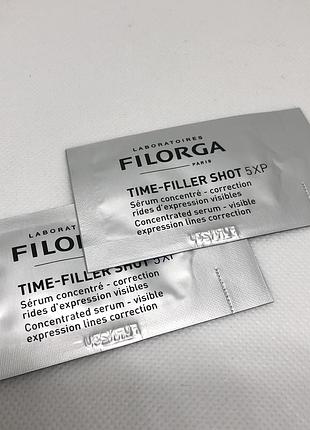 Оригінал пробник filorga time-filler shot 5xp concentrated serum коригуюча сироватка проти зморшок