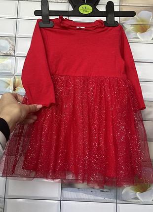 Платье детское новогоднее, праздничный 68 размер