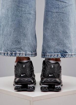 Nike x supreme shox ride 2 black6 фото