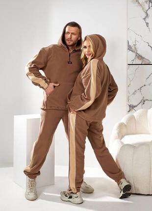 Family look  парні флісові спортивні костюми