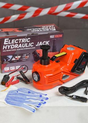Набор 3в1 электродомкрат 12v (zsy03-x) 3.5t + компрессор + фонарь 180w вт3728(43 - 00)