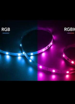 Led светодиодная лента адресная rgbic ws2812b лента 10 метров с пульт bluetooth