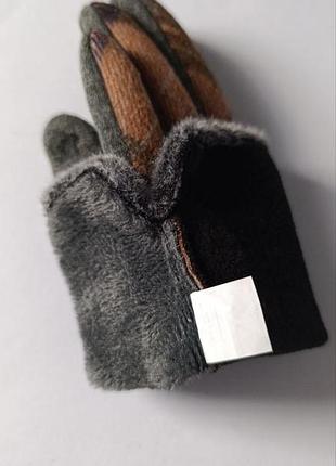 Изящные женские зимние перчатки из твида7 фото