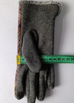 Изящные женские зимние перчатки из твида9 фото