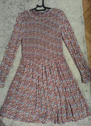 Красивое цветочное платье резинка