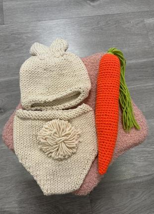 Детский набор для фотосессии длч новорожденных new born зайчик