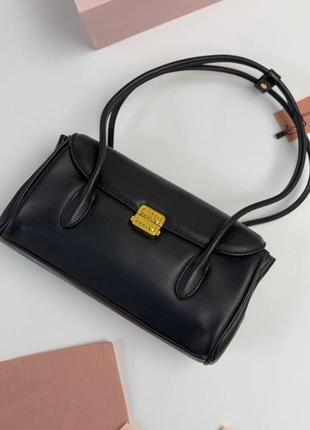 Сумка кожаная черная и бежевая люкс