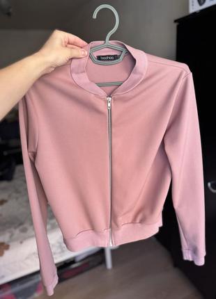 Кофта рожева на застібці boohoo, кардиган м